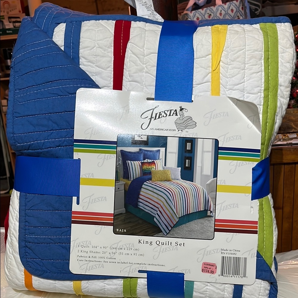 Fiesta Blue and White Quilts Bedding Collection